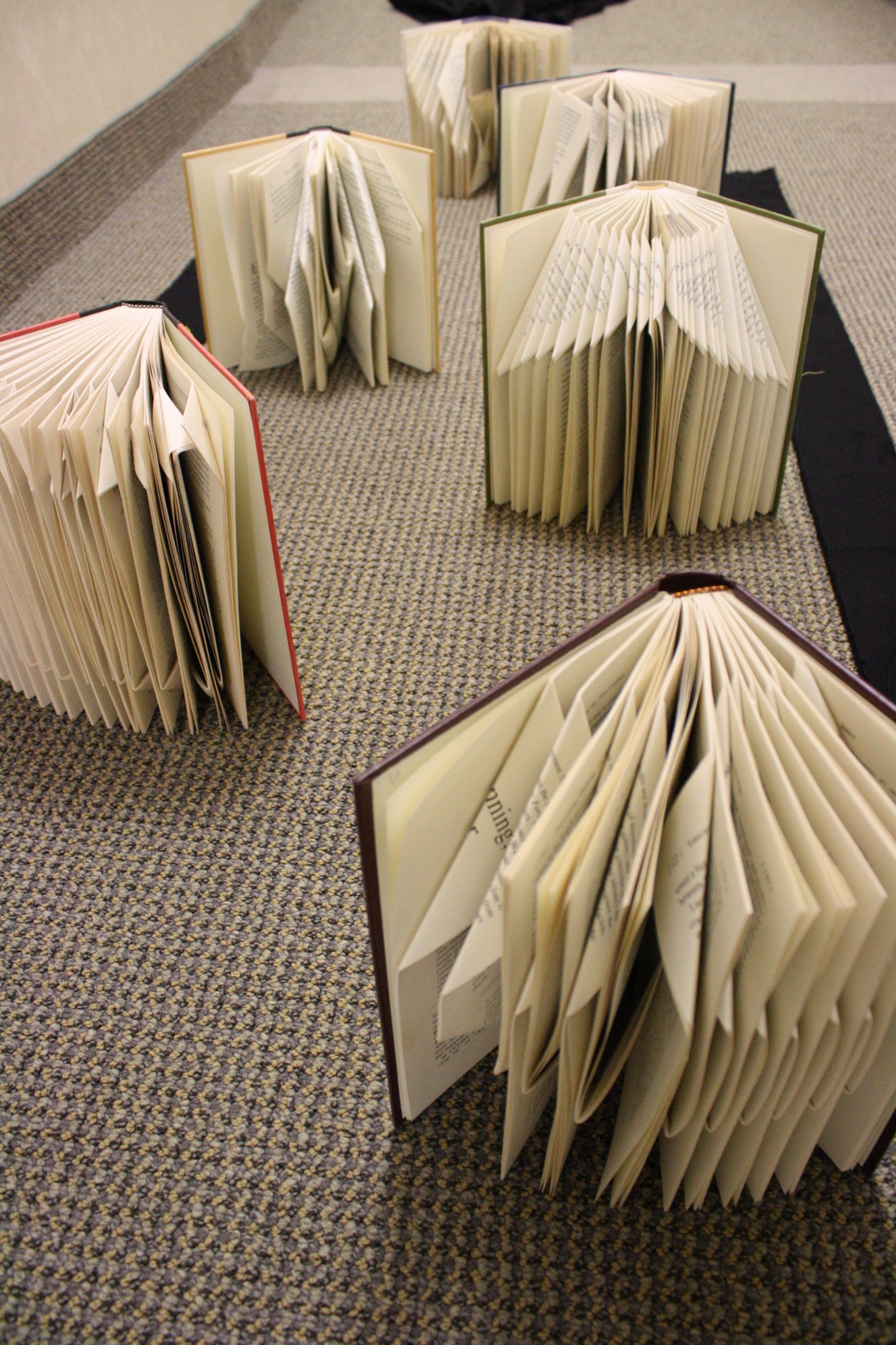 altered book pages